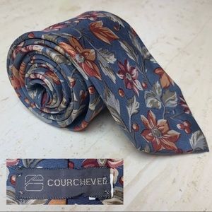 COURCHEVEL floral silk tie
